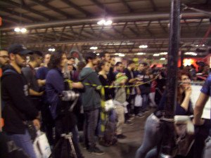 Nella foto, in alto, il pubblico del Cartoomics