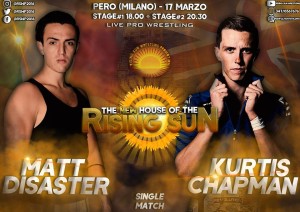 Nella foto, in alto: Matt Disaster vs Kurtis Chapman