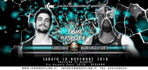 Nella foto, in alto: Gabriel Bach vs Dagon, l'Angelo Caduto