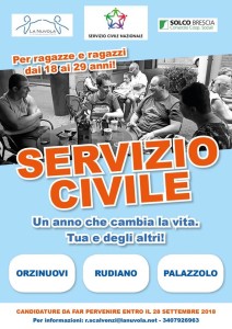 Emiliano compare anche come testimonial nella locandina del Servizio Civile