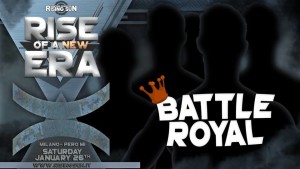 Nella foto, in alto: la battle royal