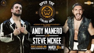 Nella foto, in alto: Andy Manero contro Steve McKee