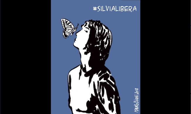 Andrea Sigona - #SilviaLibera, un'illustrazione di Mauro Biani